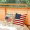 Set of 4 Patriotic 18"x18" Throw Pillow Covers – American Flag 4th of July, Memorial Day & Independence Day Home and Outdoor Decor